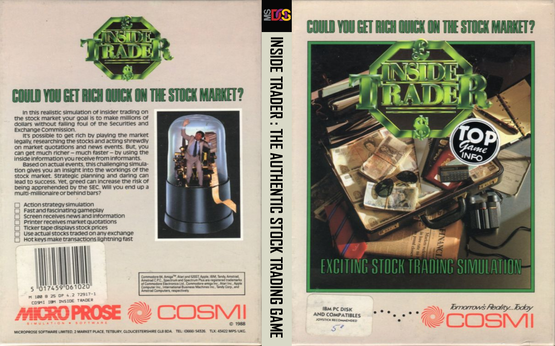 Inside Trader The Authentic Stock Trading Game — box-texture (EU)