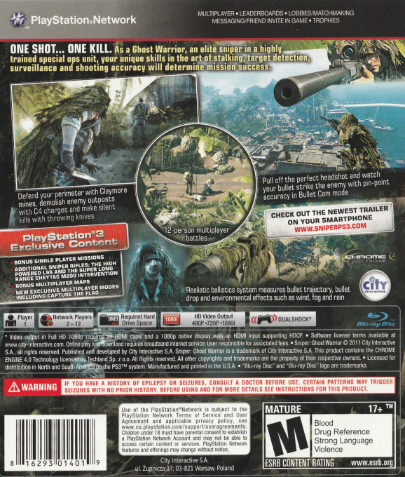 Sniper - Ghost Warrior — box-2D-back (US)