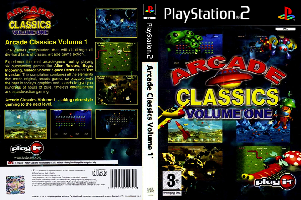 Arcade Classics Volume 1 — box-texture (EU)