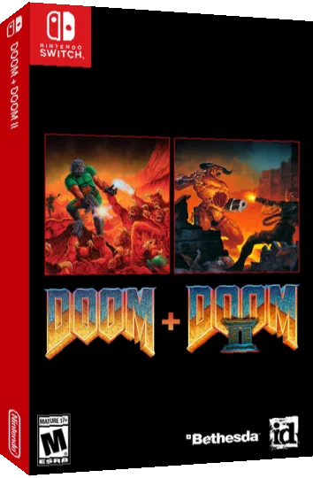 DOOM plus DOOM 2 — box-3D (US)