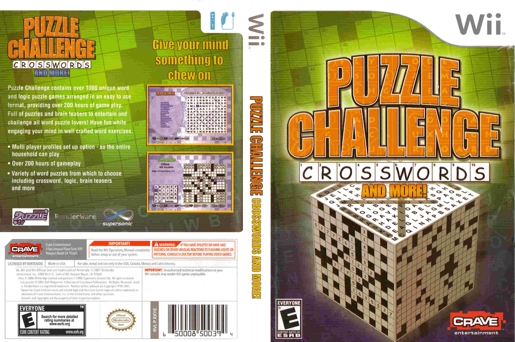 Puzzle Challenge Crosswords — box-texture (US)
