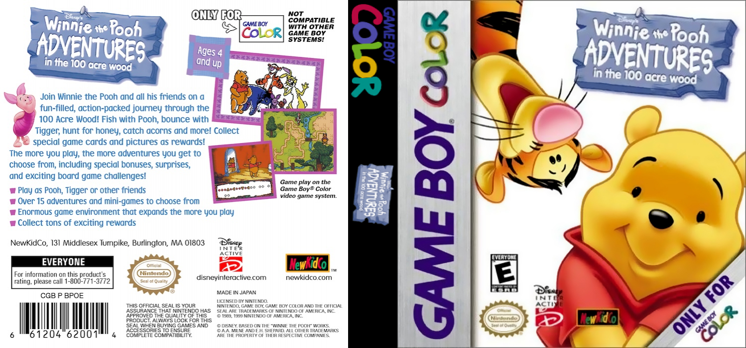 Winnie the Pooh : Adventures in the 100 Acre Wood — box-texture (US)