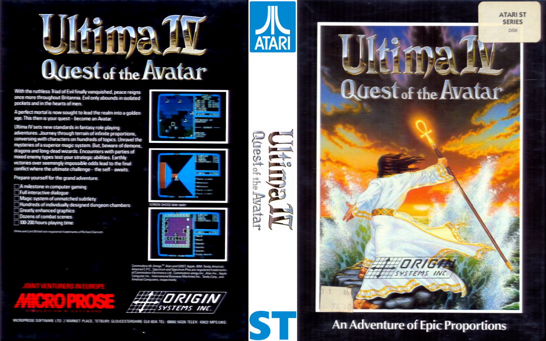 Ultima 4 - Quest Of The Avatar — box-texture (EU)