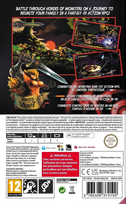 Sword of the Vagrant — box-2D-back (EU)