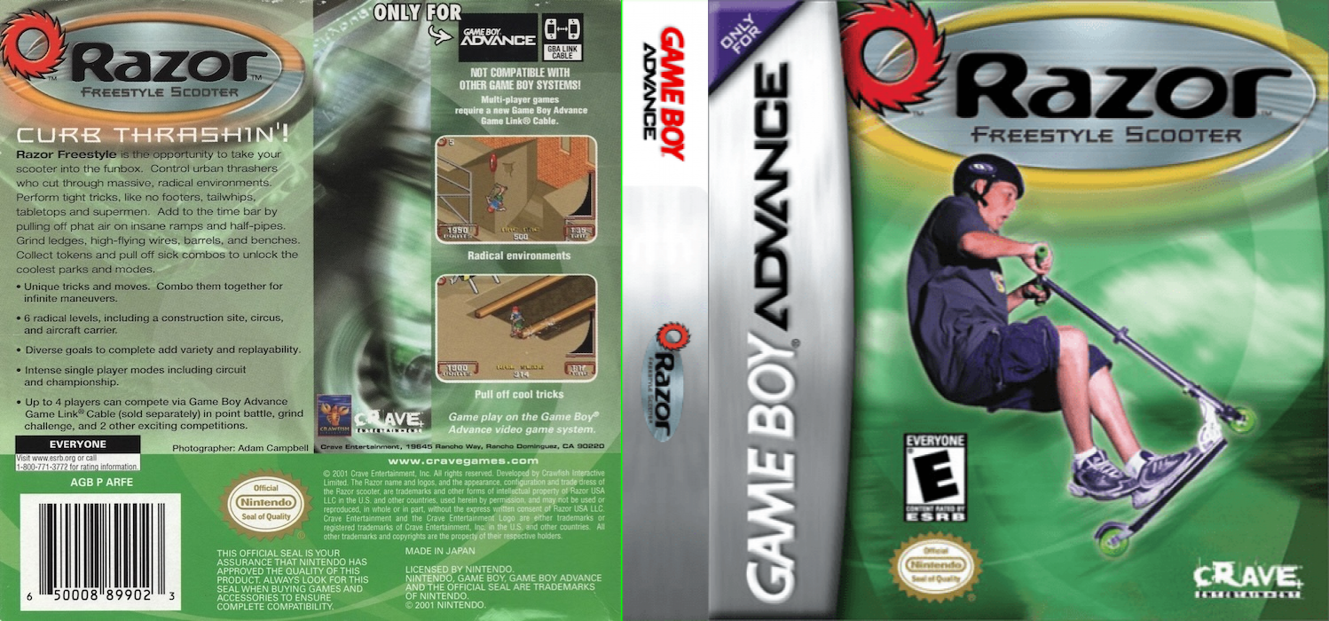 Razor Freestyle Scooter — box-texture (US)