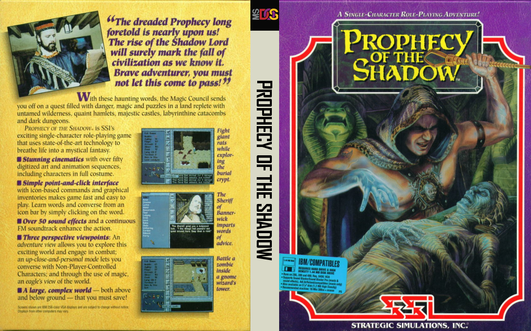 Prophecy Of The Shadow — box-texture (US)