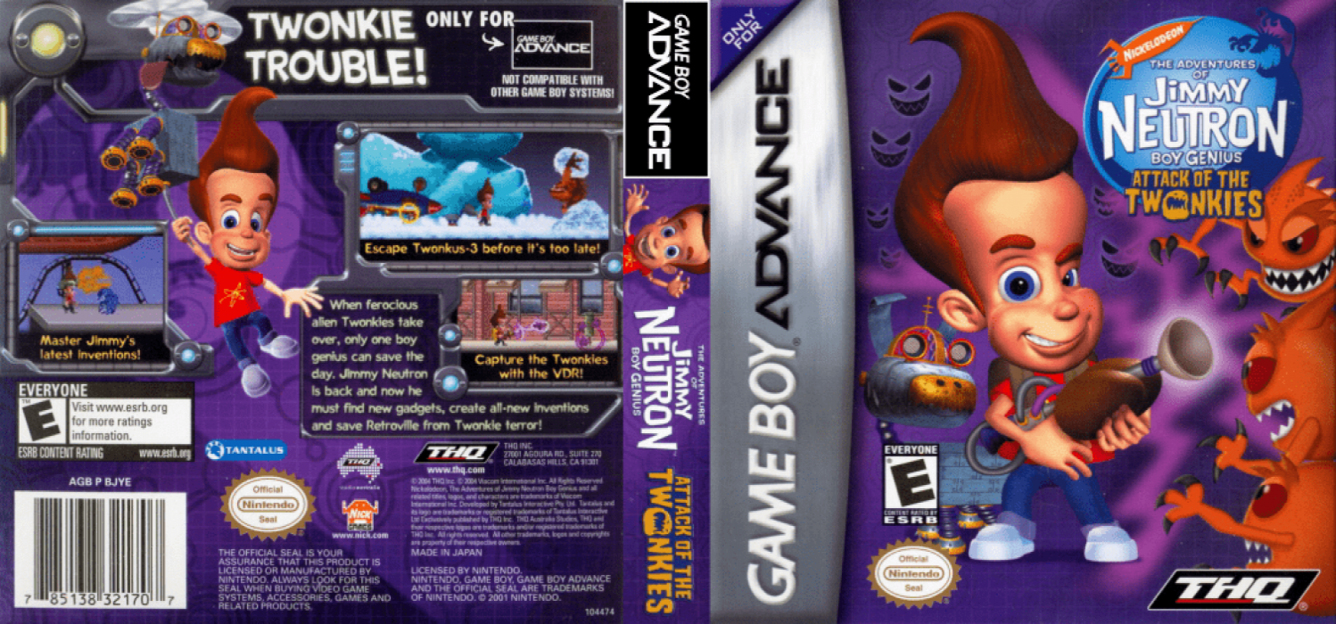 Adventures of Jimmy Neutron Boy Genius, The - Attack of the Twonkies — box-texture (US)