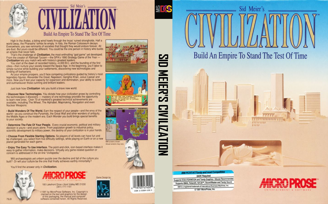 Sid Meier's Civilization — box-texture (US)