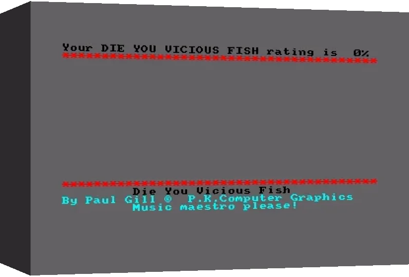 You Vicious Fish, Die — box-3D (WOR)