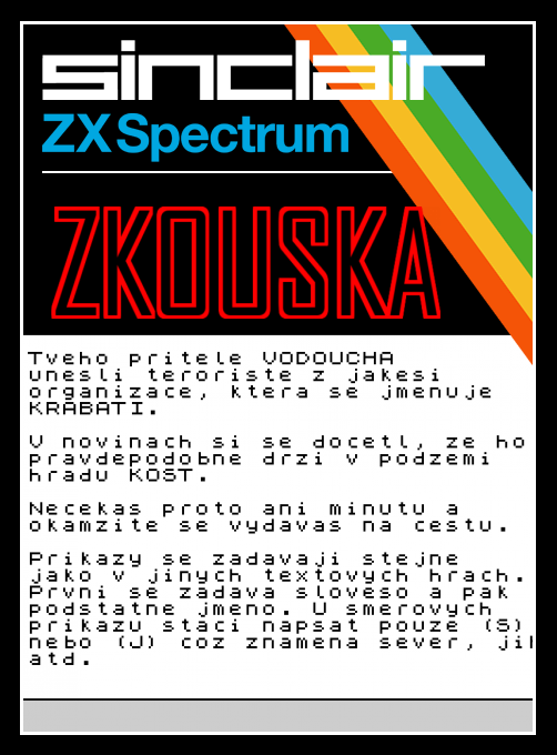 Zkouška box art