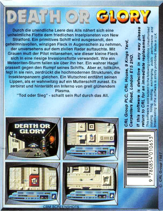 Death or Glory — box-2D-back (EU)