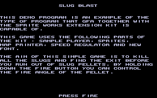 Slug Blast — sstitle (WOR)