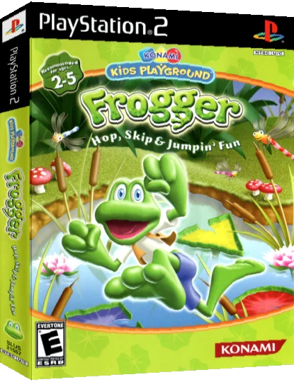 Konami Kids Playground - Frogger - Hop, Skip & Jumpin' Fun — box-3D (US)