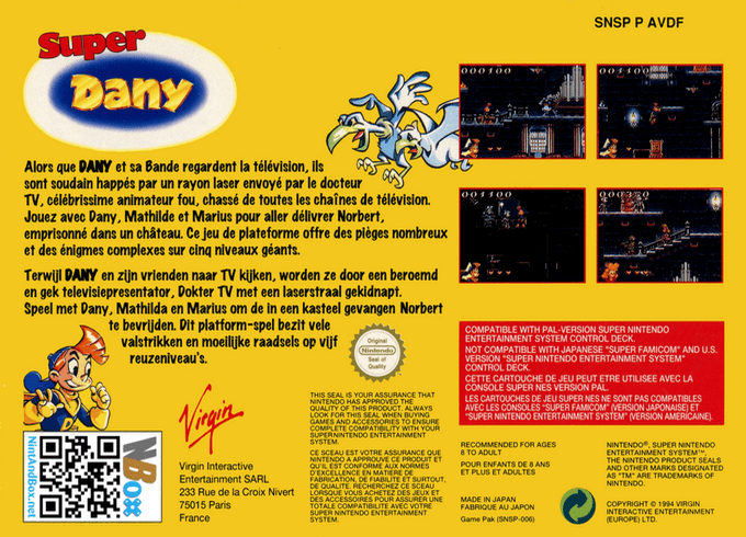 Super Dany — box-2D-back (FR)