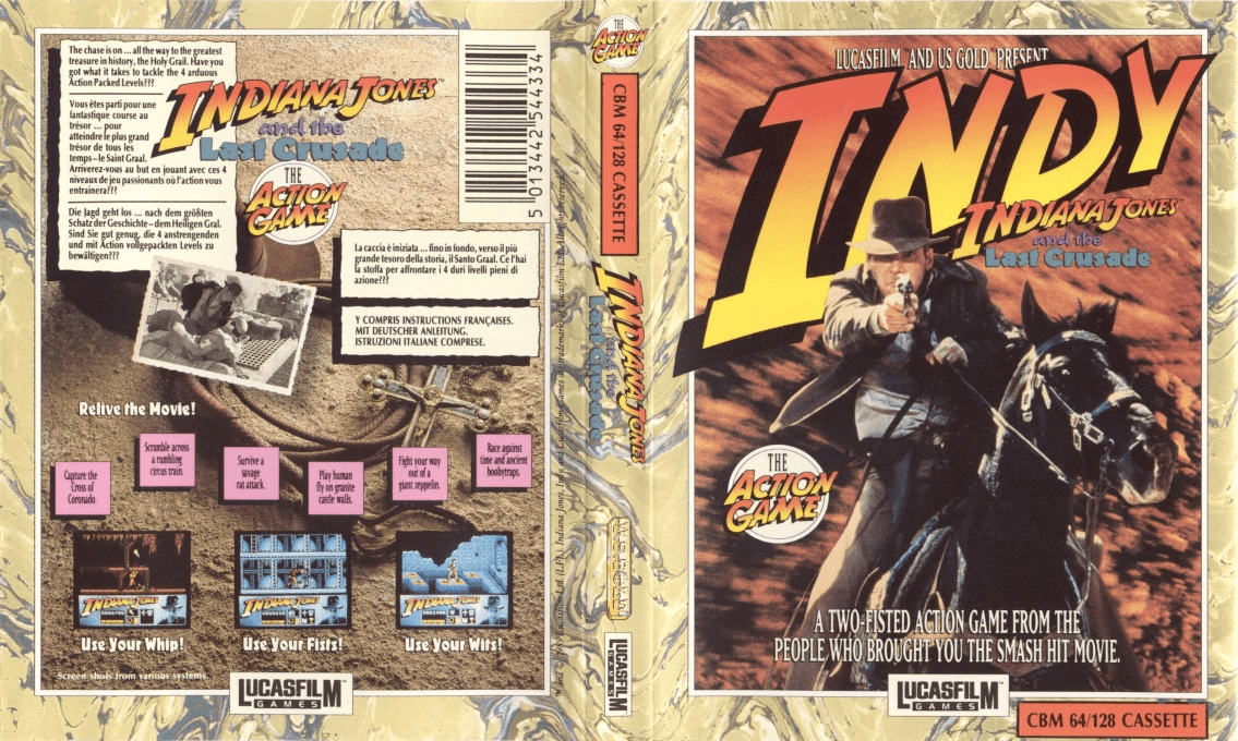Indiana Jones and the Last Crusade - The Action Game — box-texture (EU)