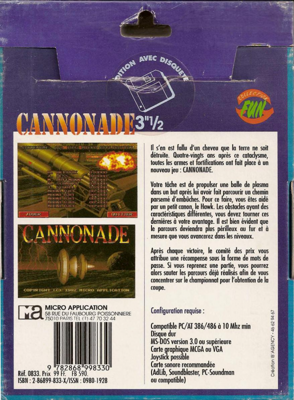Cannonade — box-2D-back (FR)