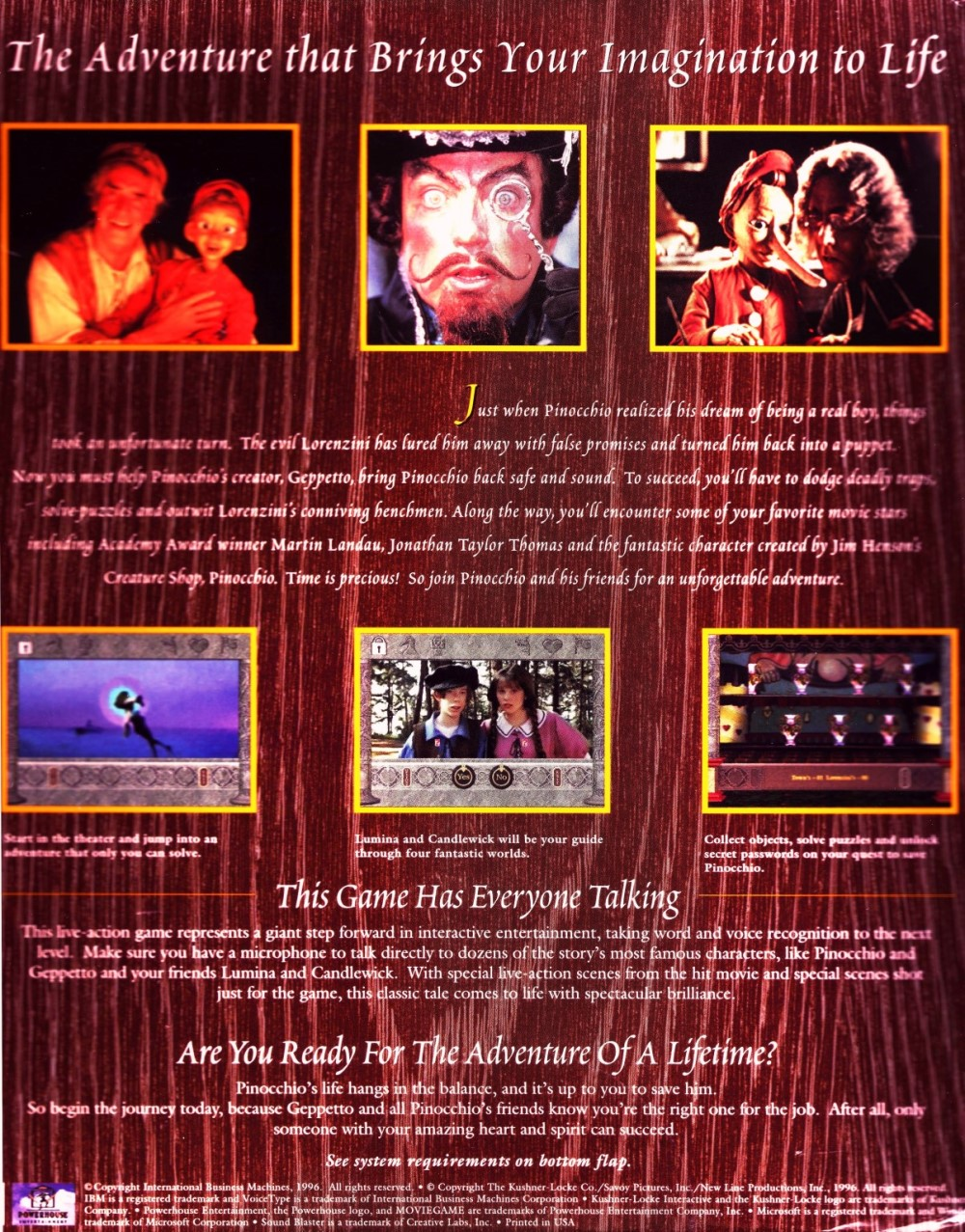 The Adventures of Pinocchio — box-2D-back (WOR)