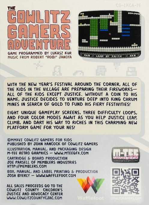 Cowlitz Gamers Adventure, The — box-2D-back (WOR)