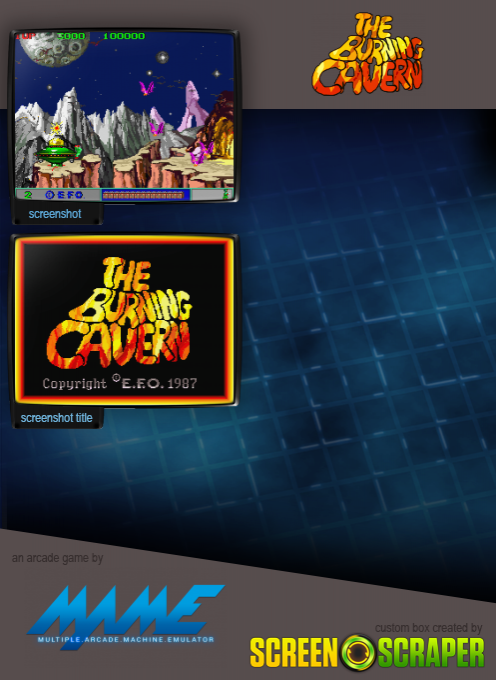 The Burning Cavern — box-2D-back (SS)