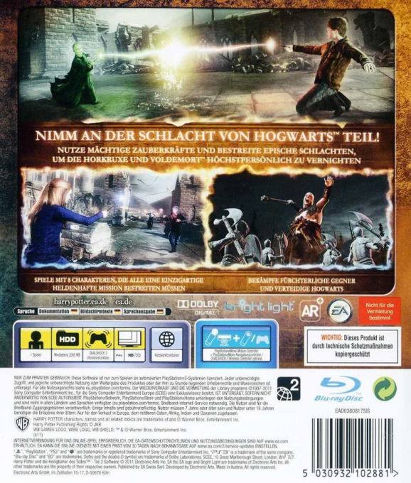 Harry Potter and the Deathly Hallows - Part 2 — box-2D-back (DE)