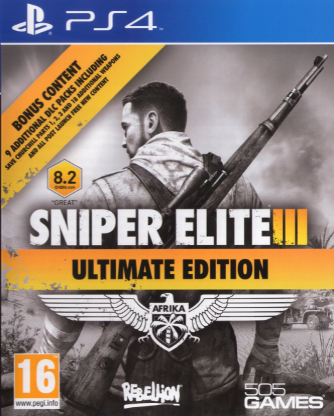 Sniper Elite 3 - Afrika - Ultimate Edition box art