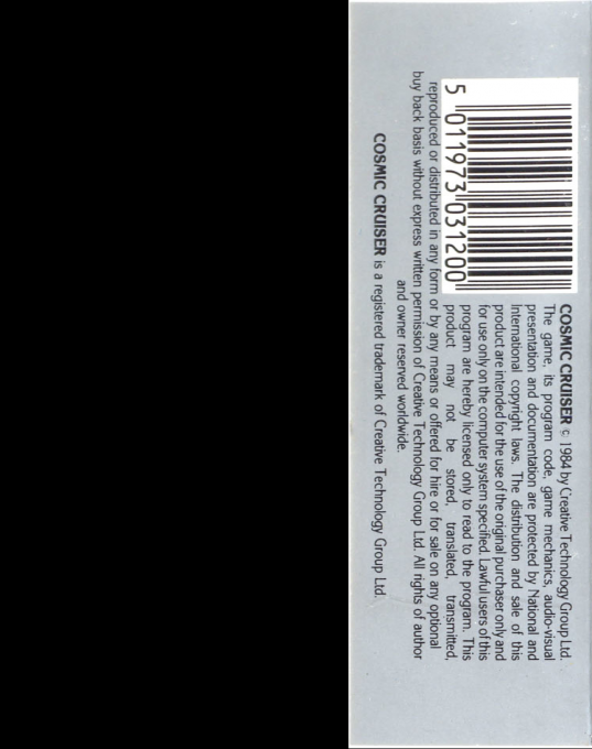 Cosmic Cruiser — box-2D-back (WOR)
