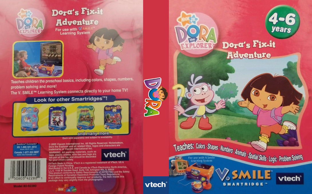 Dora the Explorer - Dora's Fix-It Adventure — box-texture (US)
