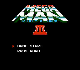 MegaMan III : Ridley X 1 — sstitle (WOR)