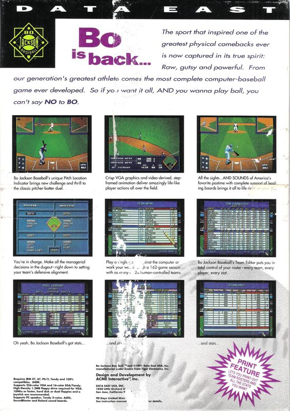 TV Sports - Baseball — box-2D-back (US)