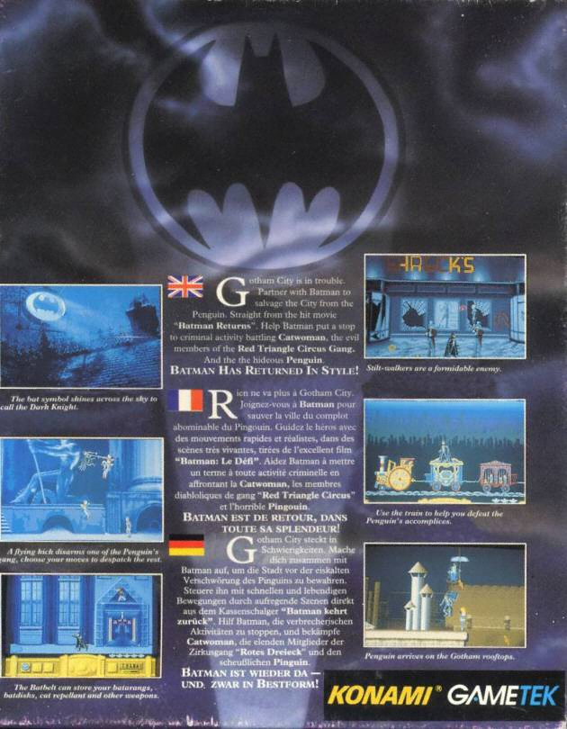 Batman Returns — box-2D-back (EU)