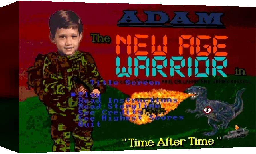 Adam the New Age Warrior in "Time After Time" — box-3D (WOR)