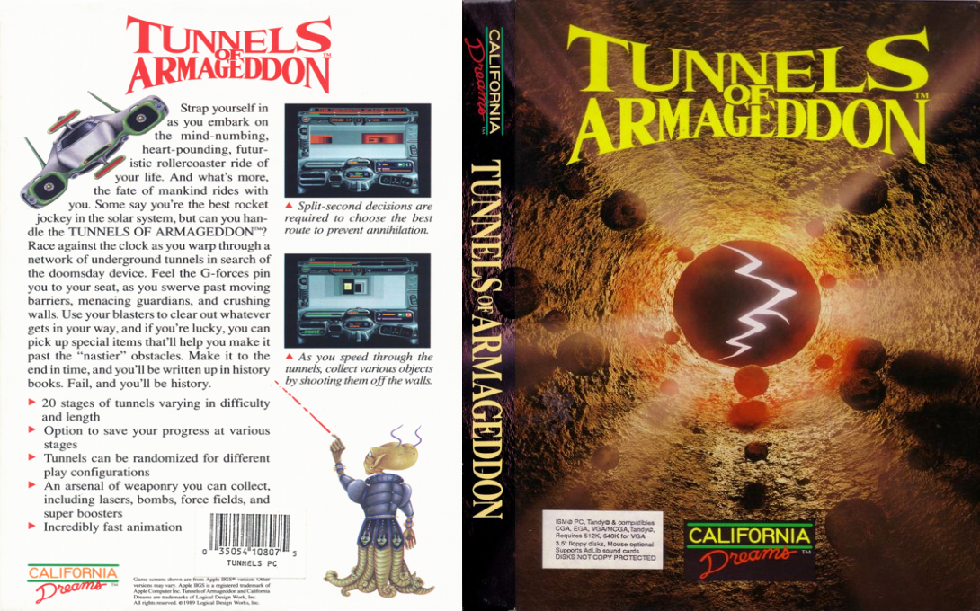 Tunnels Of Armageddon — box-texture (US)