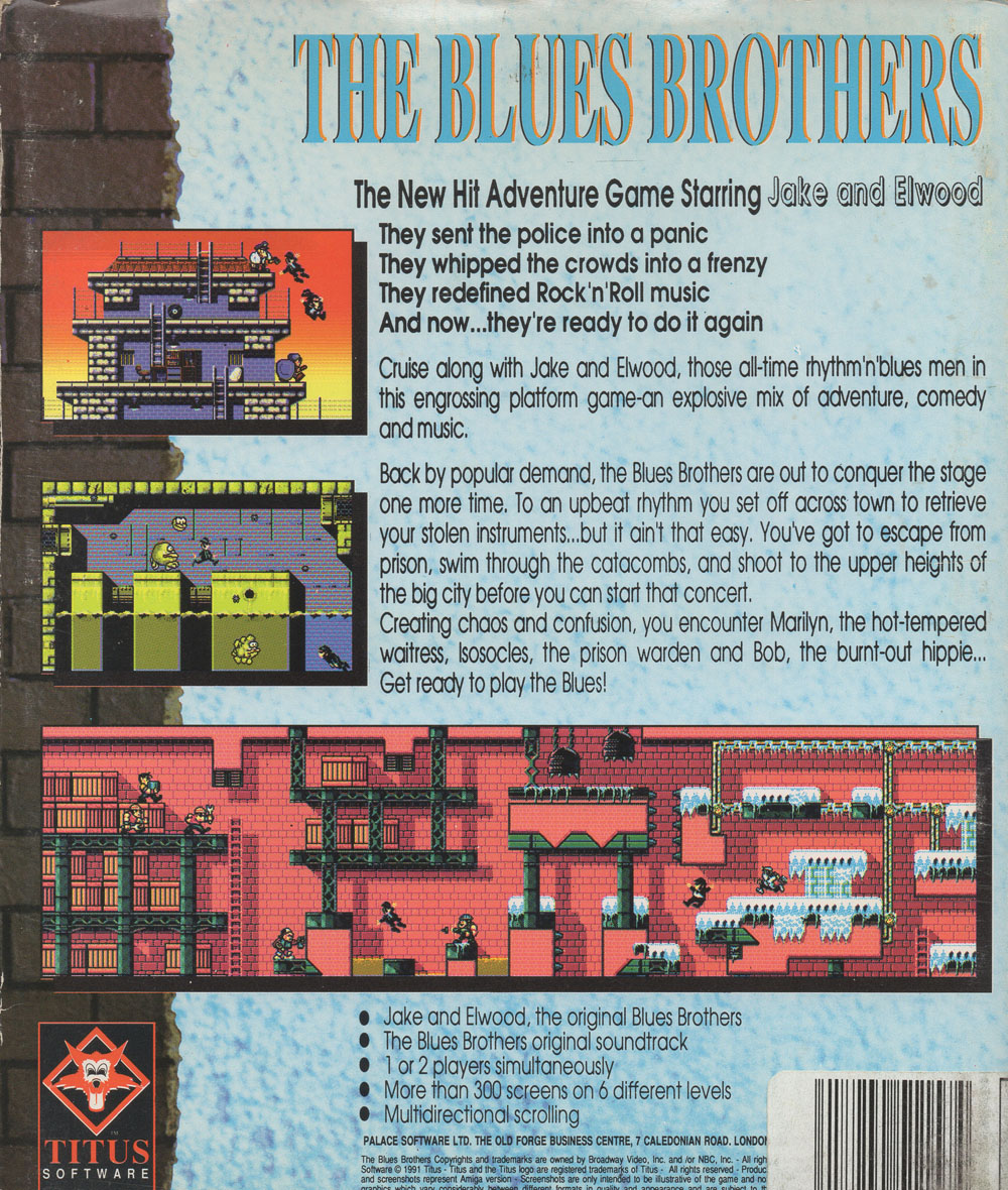 Blues Brothers, The — box-2D-back (EU)
