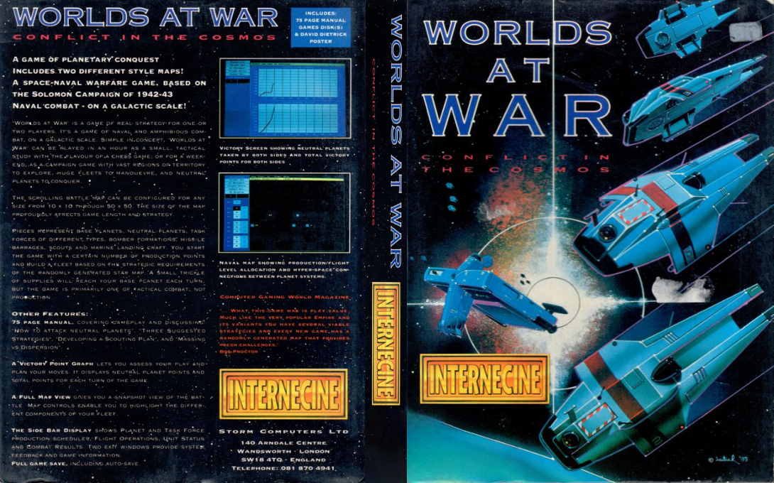 Worlds at War - Conflict in the Cosmos — box-texture (US)