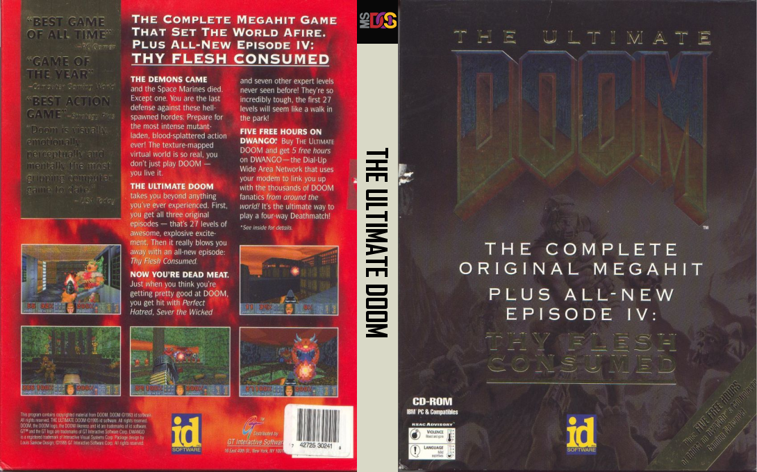 Ultimate Doom, The — box-texture (US)
