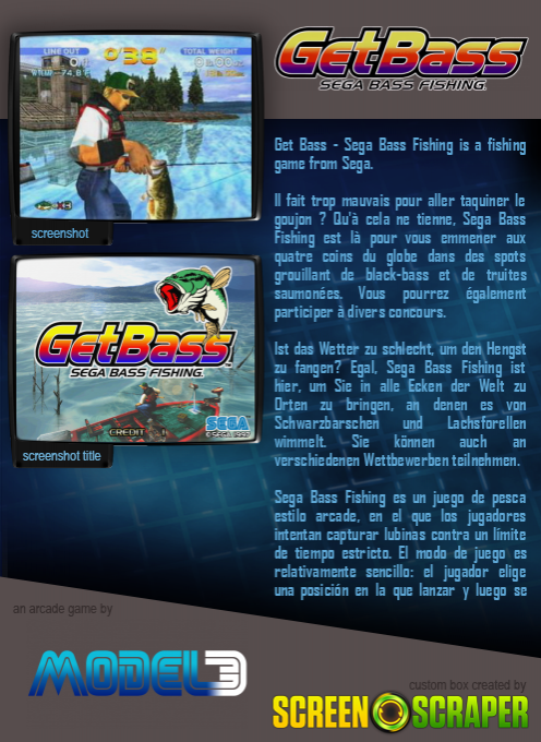Sega Bass Fishing — box-2D-back (SS)