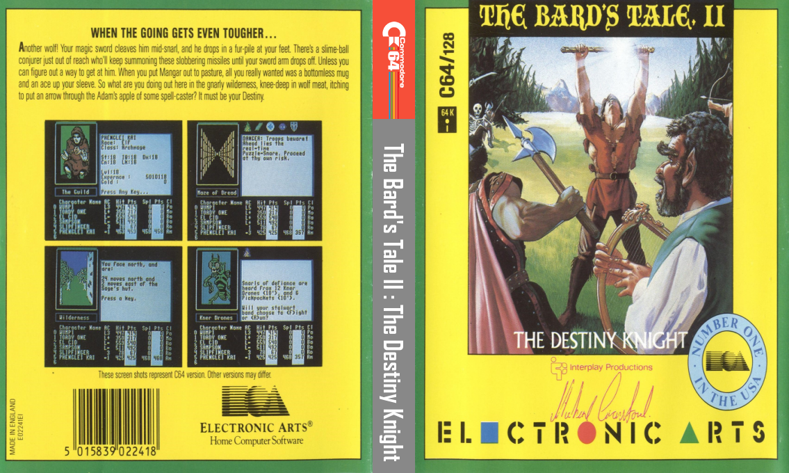 Bard's Tale 2 - The Destiny Knight, The — box-texture (EU)