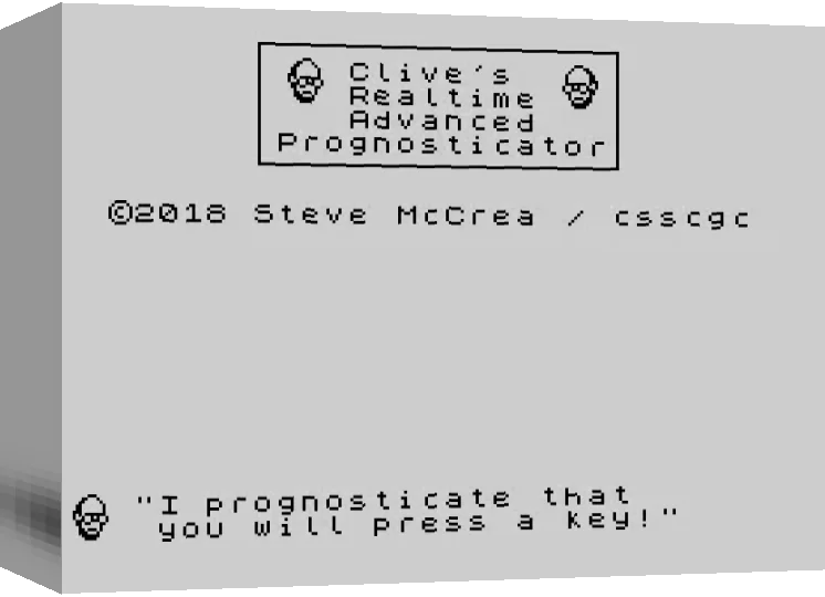 Clive's Realtime Advanced Prognosticator — box-3D (WOR)