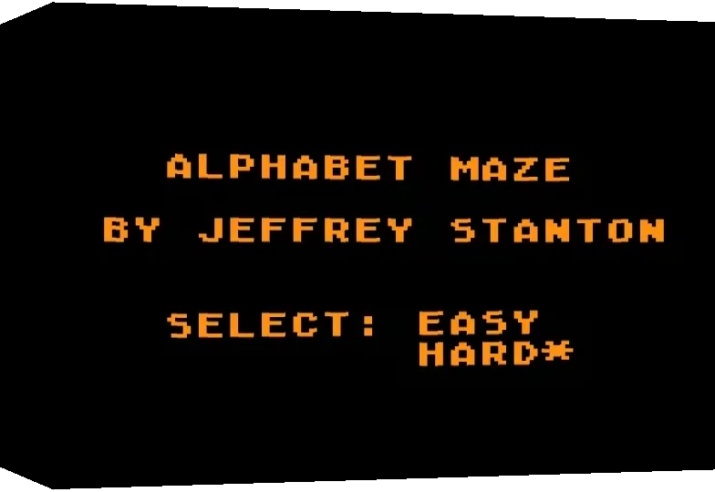 Alphabet Maze — box-3D (WOR)