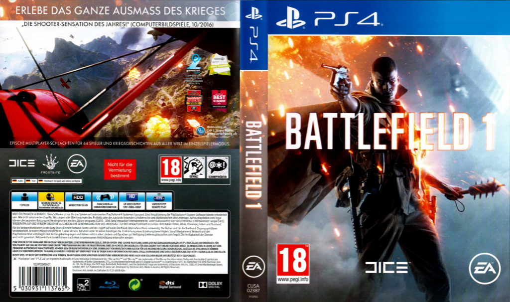 Battlefield 1 — box-texture (DE)