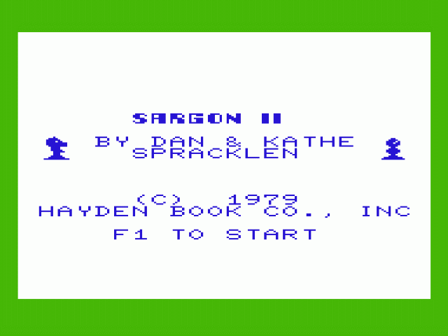 Sargon II Chess — sstitle (WOR)