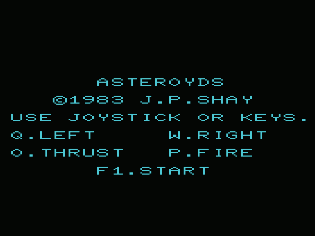 Asteroyds — sstitle (WOR)