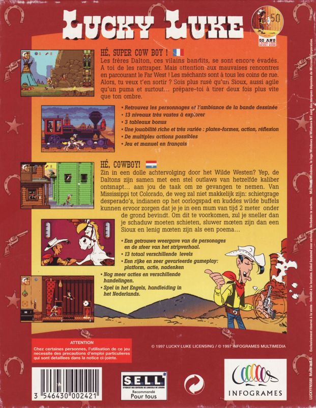 Lucky Luke — box-2D-back (EU)