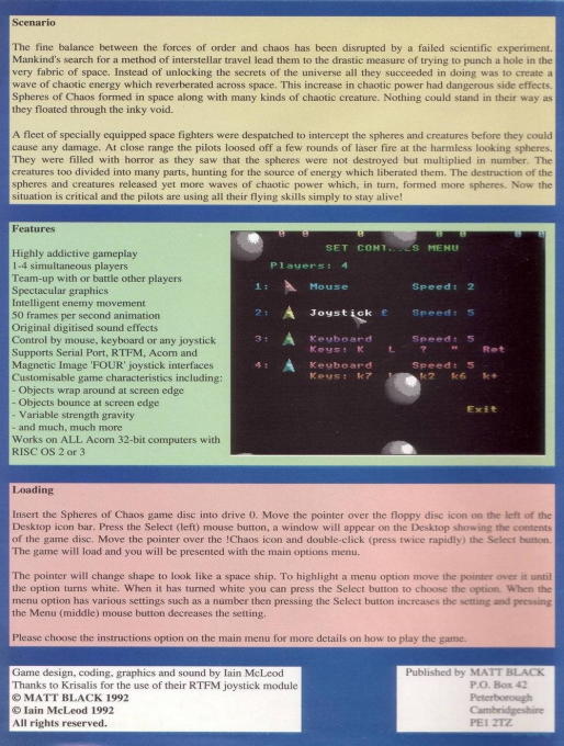 Spheres of Chaos — box-2D-back (UK)