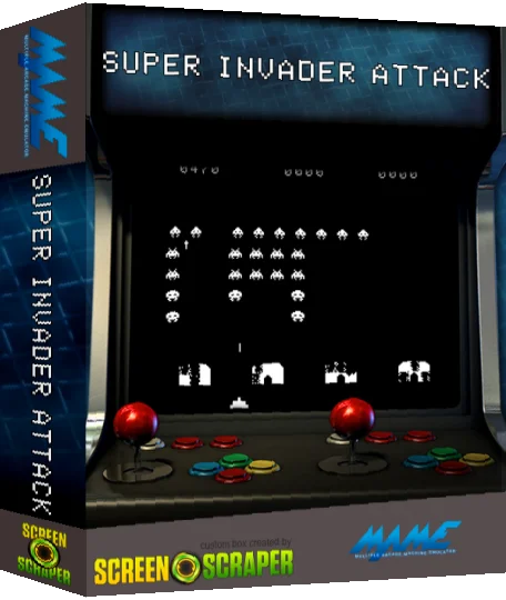 Super Invader Attack — box-3D (SS)