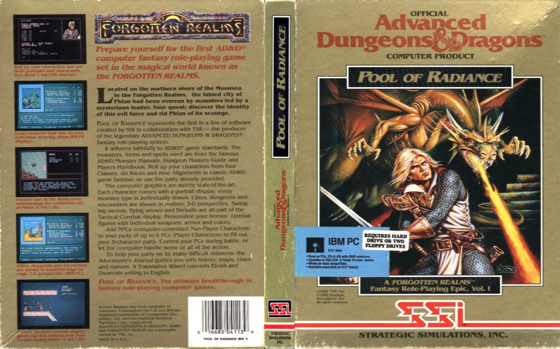 Pool Of Radiance — box-texture (US)