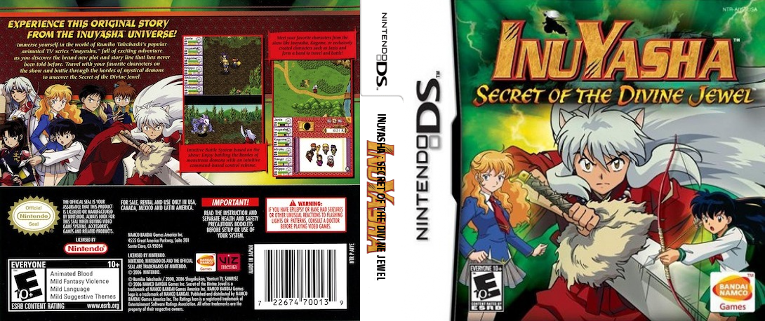 InuYasha - Secret of the Divine Jewel — box-texture (US)