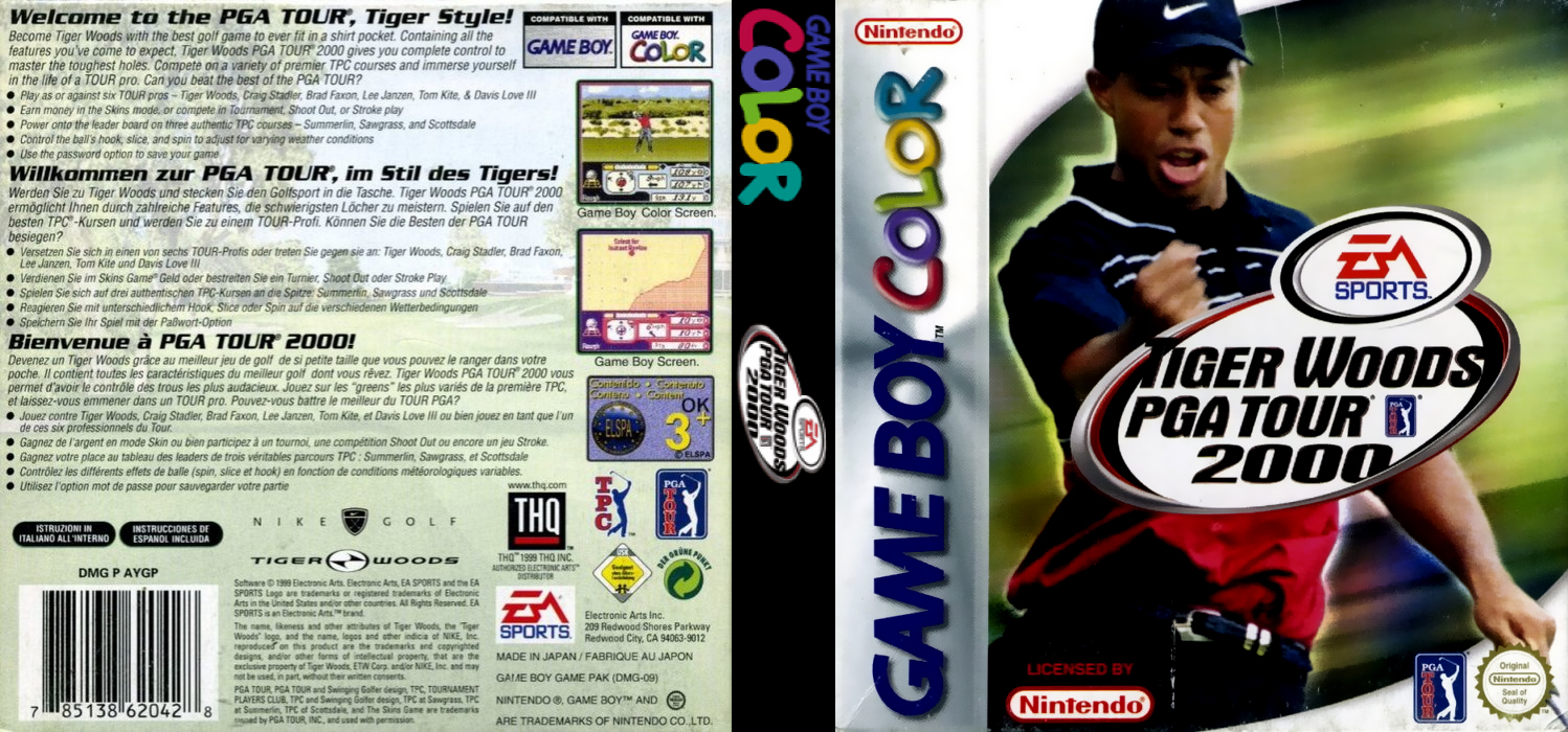 Tiger Woods PGA Tour 2000 — box-texture (US)