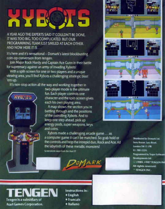 Xybots — box-2D-back (EU)