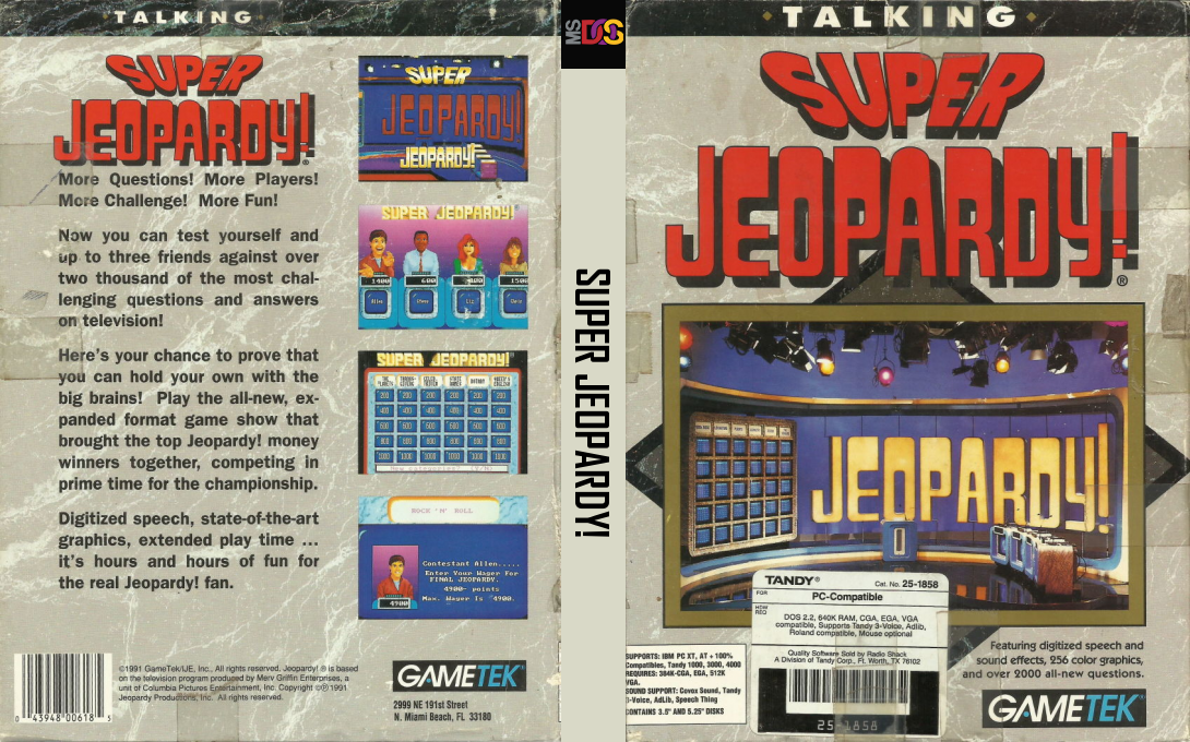 Super Jeopardy! — box-texture (US)